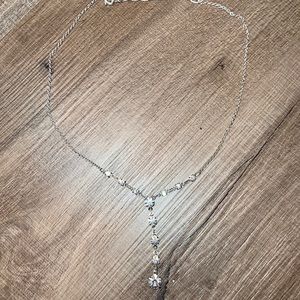 Faux diamond necklace